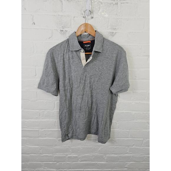 Jack Spade Women's Collared Neck Polo Shirt Short Sleeve Gray Size Medium - Picture 1 of 4